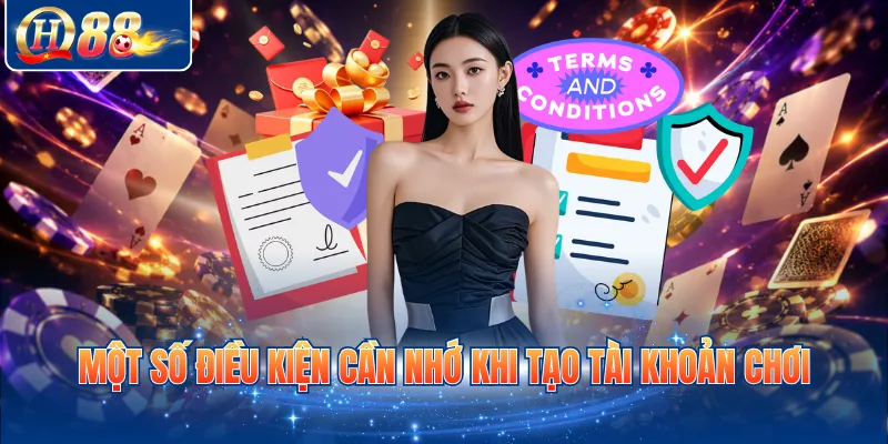 Một số điều kiện cần nhớ khi tạo tài khoản chơi